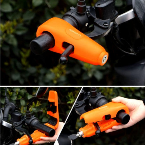 CANDADO PARA MOTOS COLOR NARANJA
