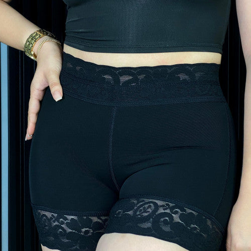 FAJA COLOMBIANA TIPO SHORT,NEGRO SMALL