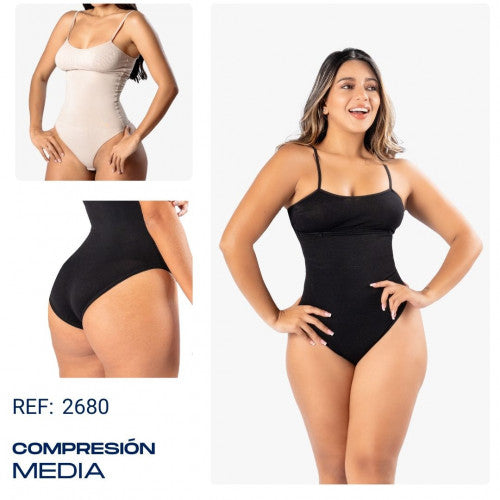 BODY CON TIRAS/NEGRO/L