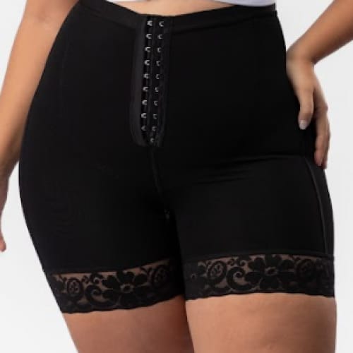 FAJA COLOMBINA TIPO SHORT CON BROCHE ZIZE L NEGRO