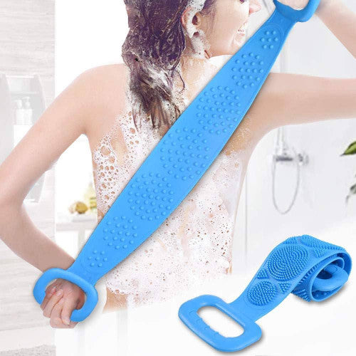 SILICA GEL BATH BRUSH (AZUL